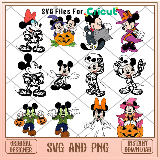 Halloween Disney Mickey mouse SVG Bundle