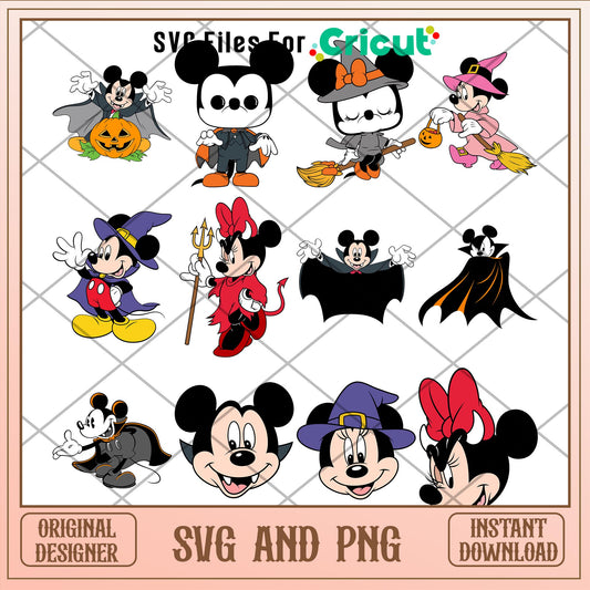 Halloween Disney Mickey mouse SVG Bundle ver 2