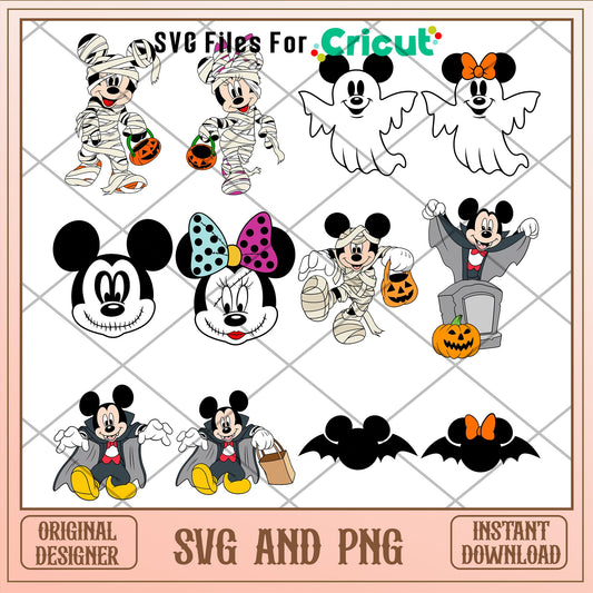 Halloween Disney Mickey mouse SVG Bundle ver 3