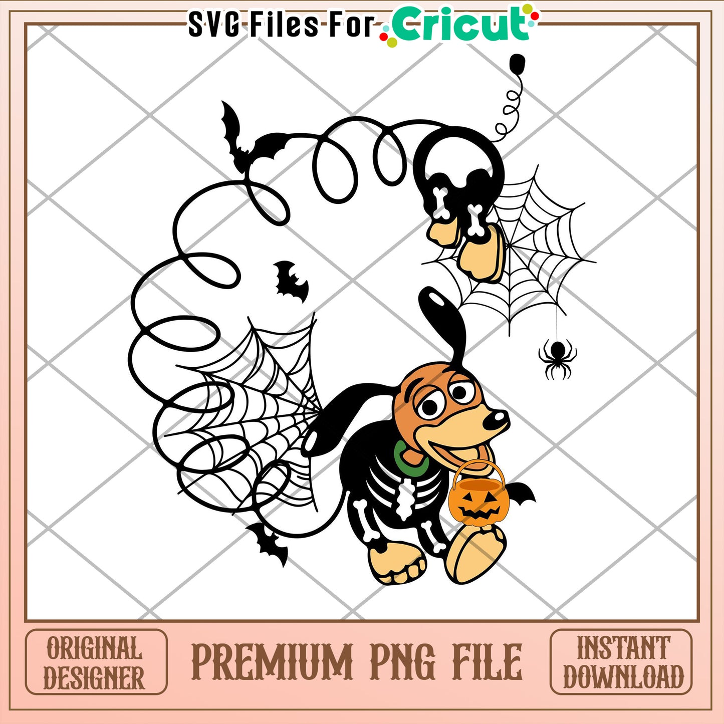 Halloween Dog PNG Skeleton Costume Instant Download