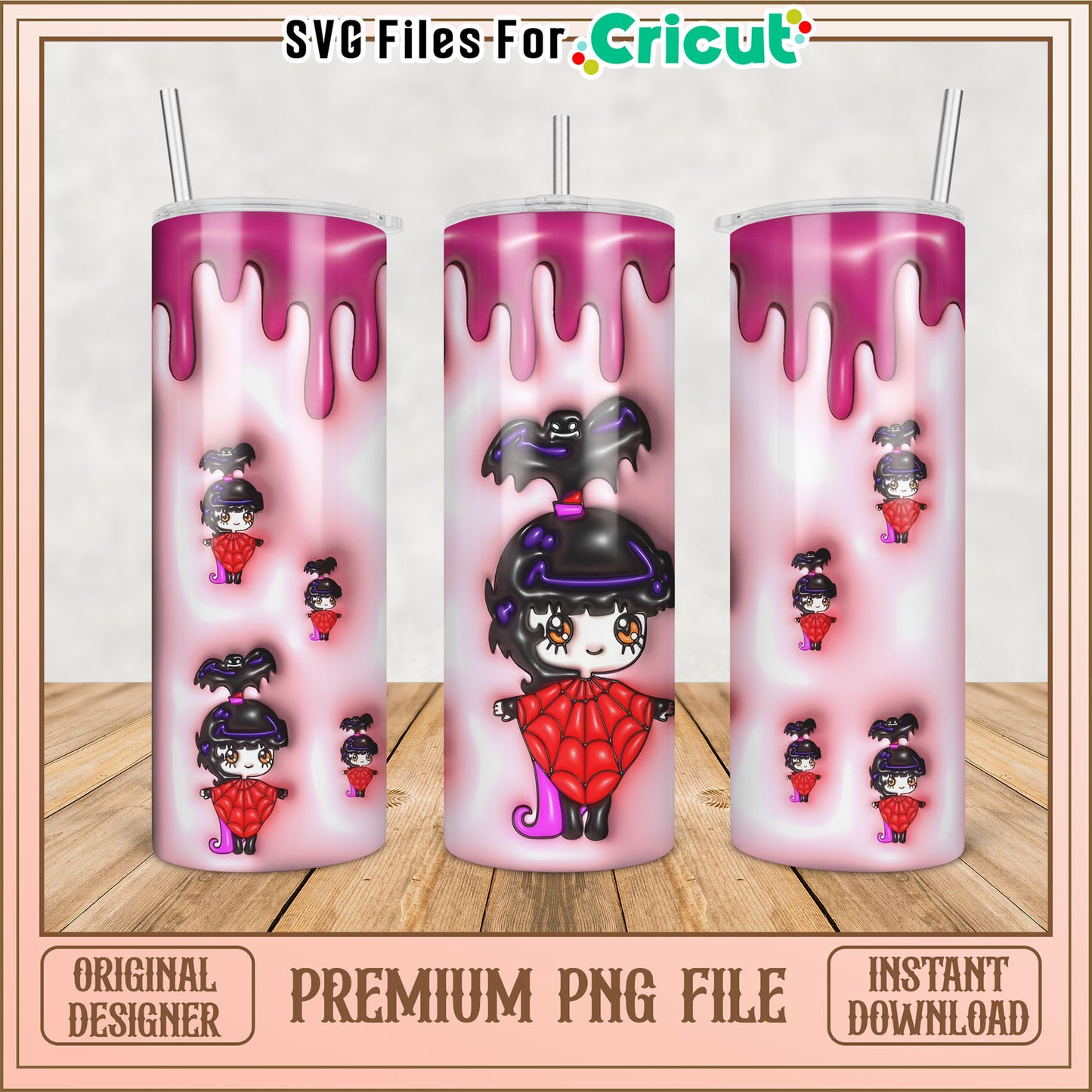 Halloween Girl PNG Sublimation Design