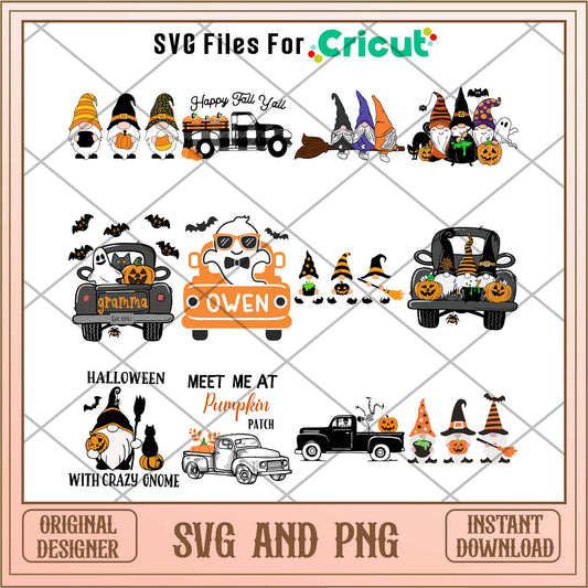 Halloween Gnome svg bundle, Halloween svg - Svgfileforcricut