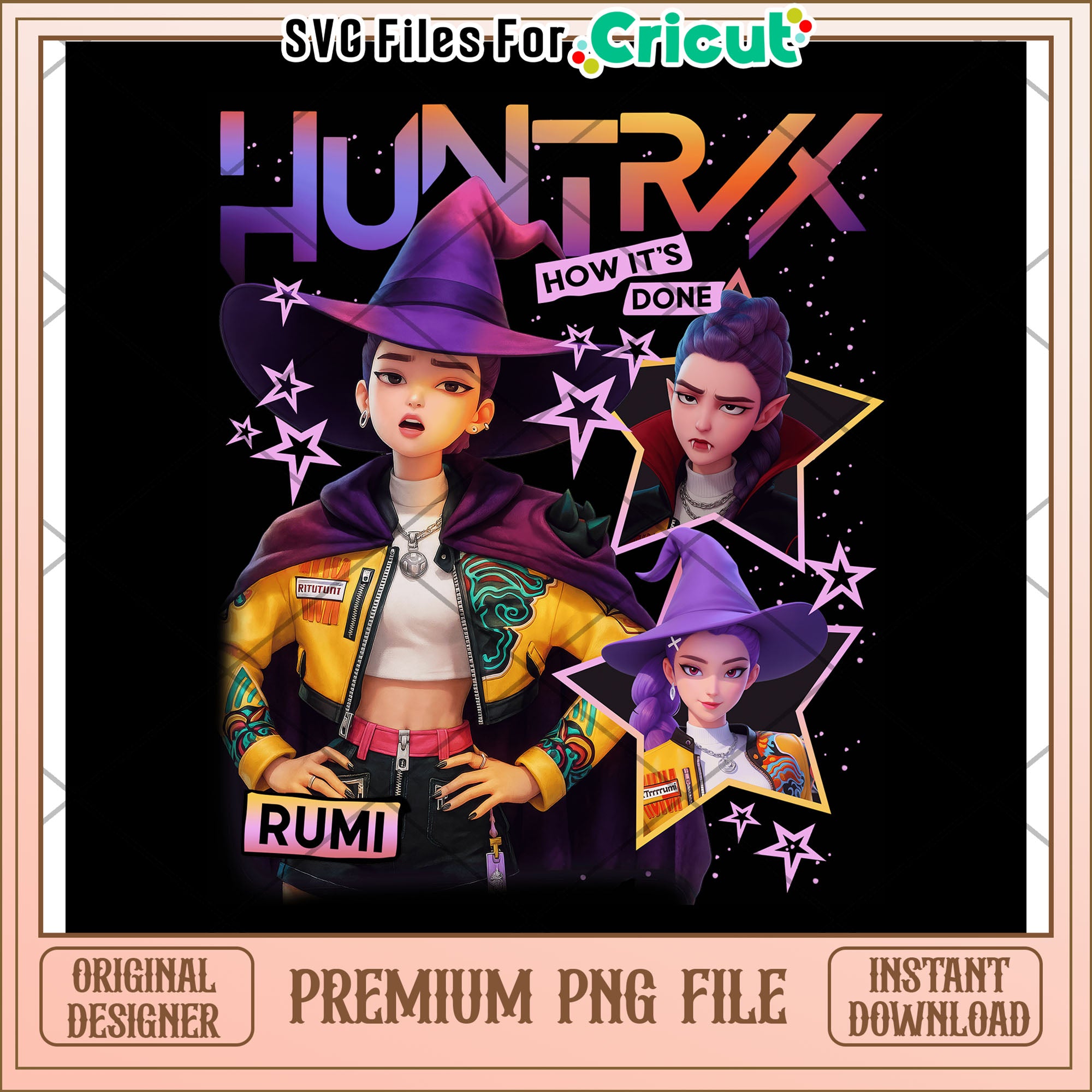 Halloween Huntrix Rumi Kpop Demon Hunters png, demon hunters png, hall ...