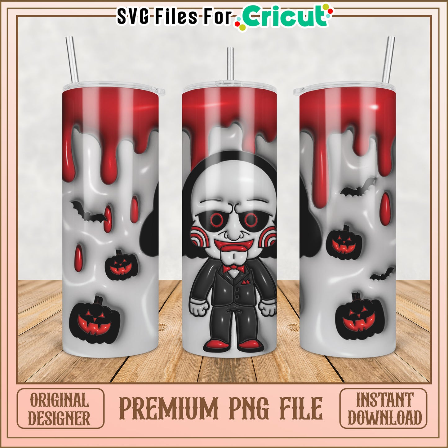 Halloween Jigsaw PNG Sublimation Design