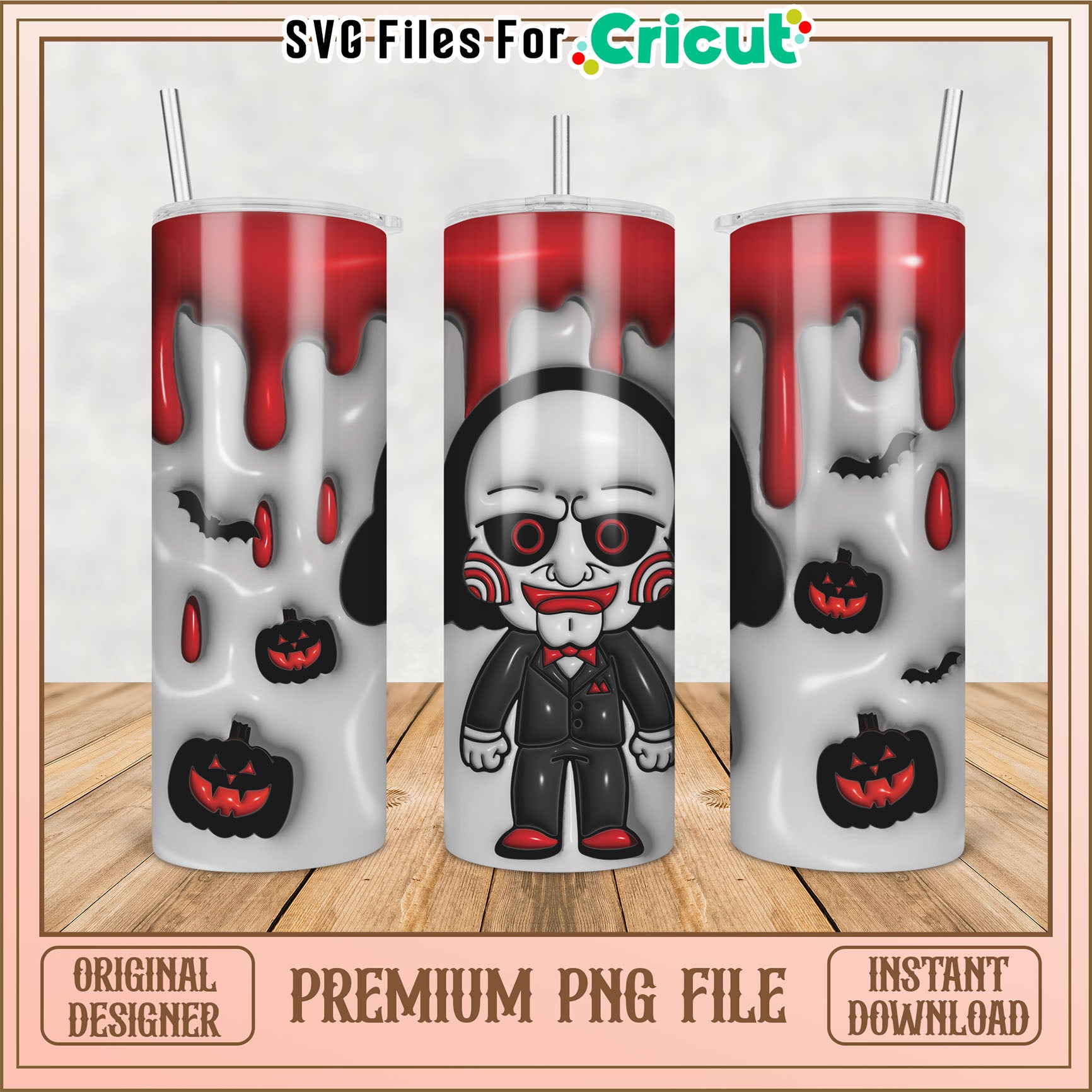 Halloween Jigsaw PNG Sublimation Design