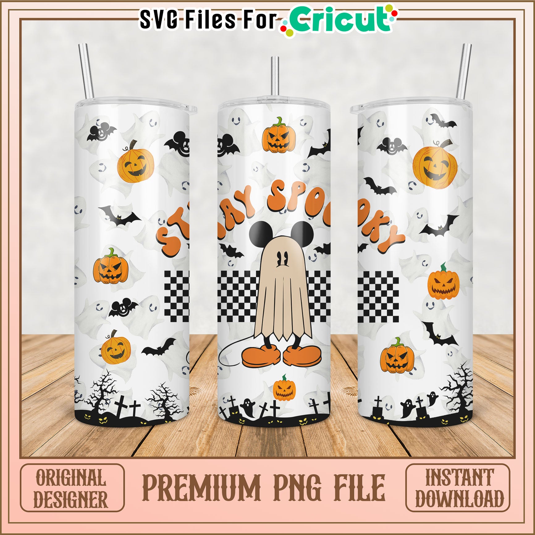Halloween Mickey Ghost PNG Sublimation