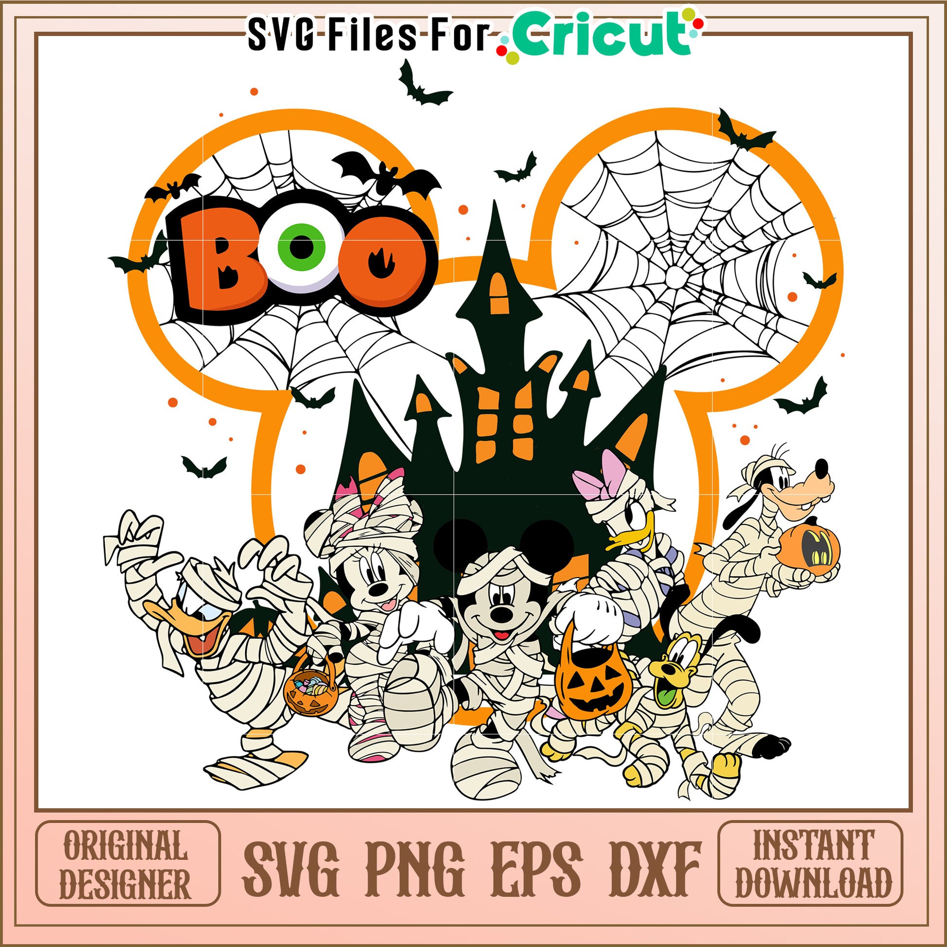 Halloween Mickey Mouse SVG Design