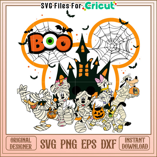 Halloween Mickey Mouse SVG Design