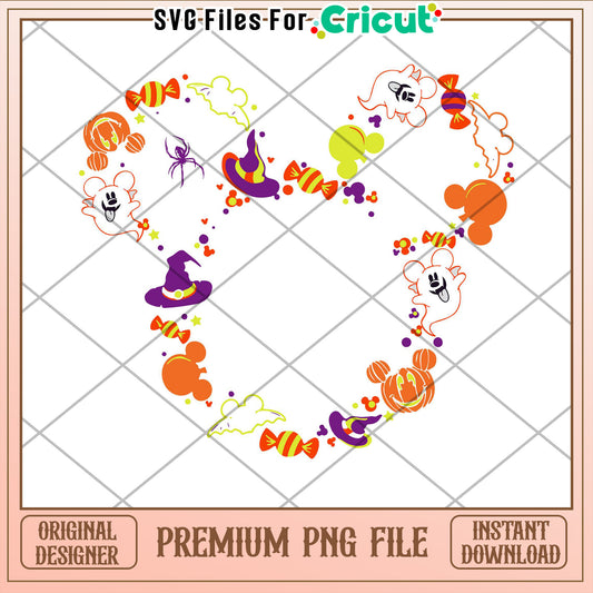 Halloween Mickey PNG Cricut Design