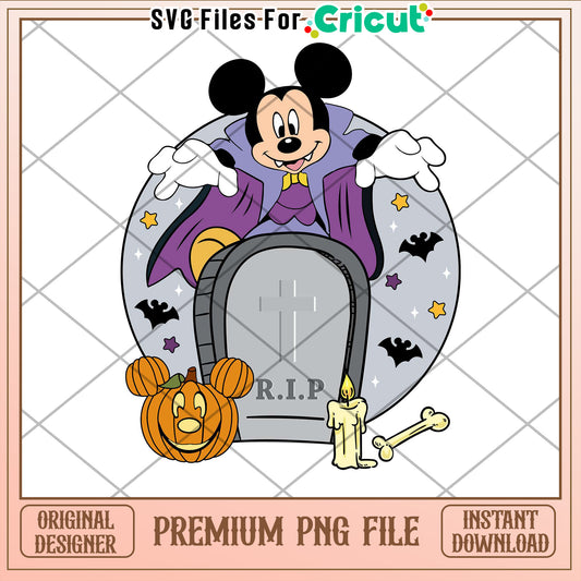 Halloween Mickey PNG Cricut File