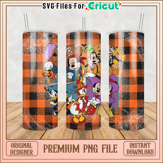 Halloween Mickey Tumbler PNG Design