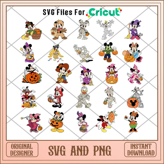 Halloween Disney Mickey mouse SVG Bundle ver 4