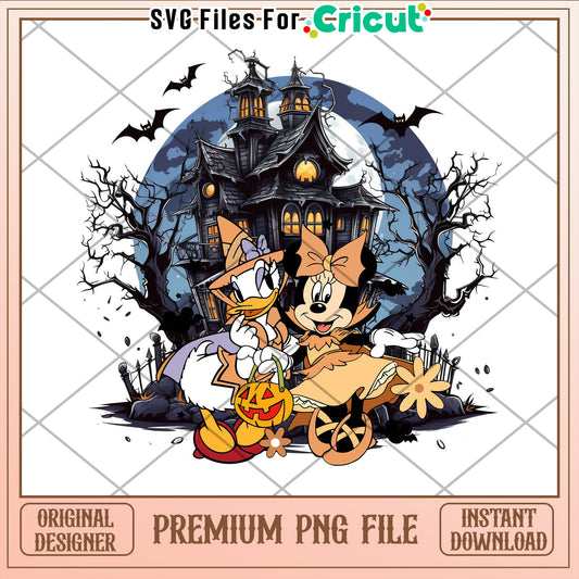 Halloween Minnie & Daisy PNG
