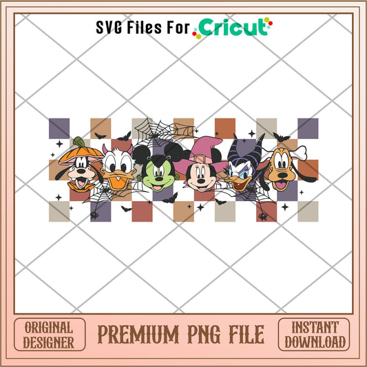 Halloween Mouse And Friends head png, Disney characters png, Digital Download