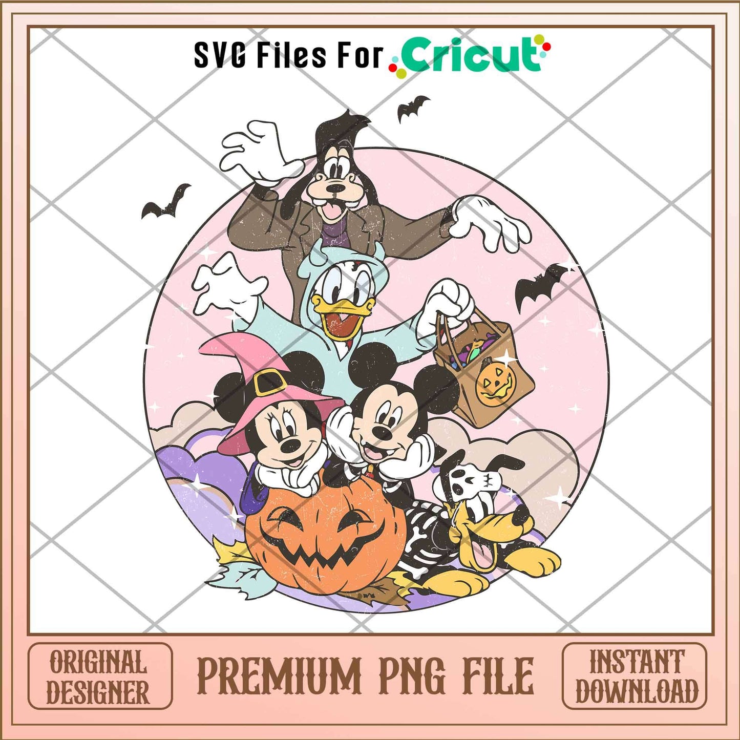 Halloween Mouse And Friends png, Disney characters png, Digital Download
