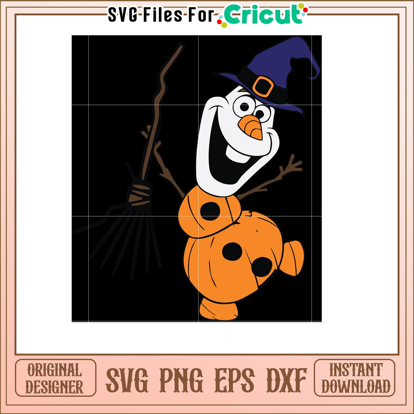 Halloween Olaf SVG Pumpkin Costume