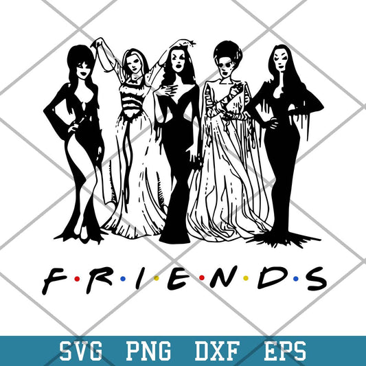 Halloween Party Hocus Pocus Friends Tv Show Style Classic Ladies Svg, Halloween Svg-Svgfilesforcricut