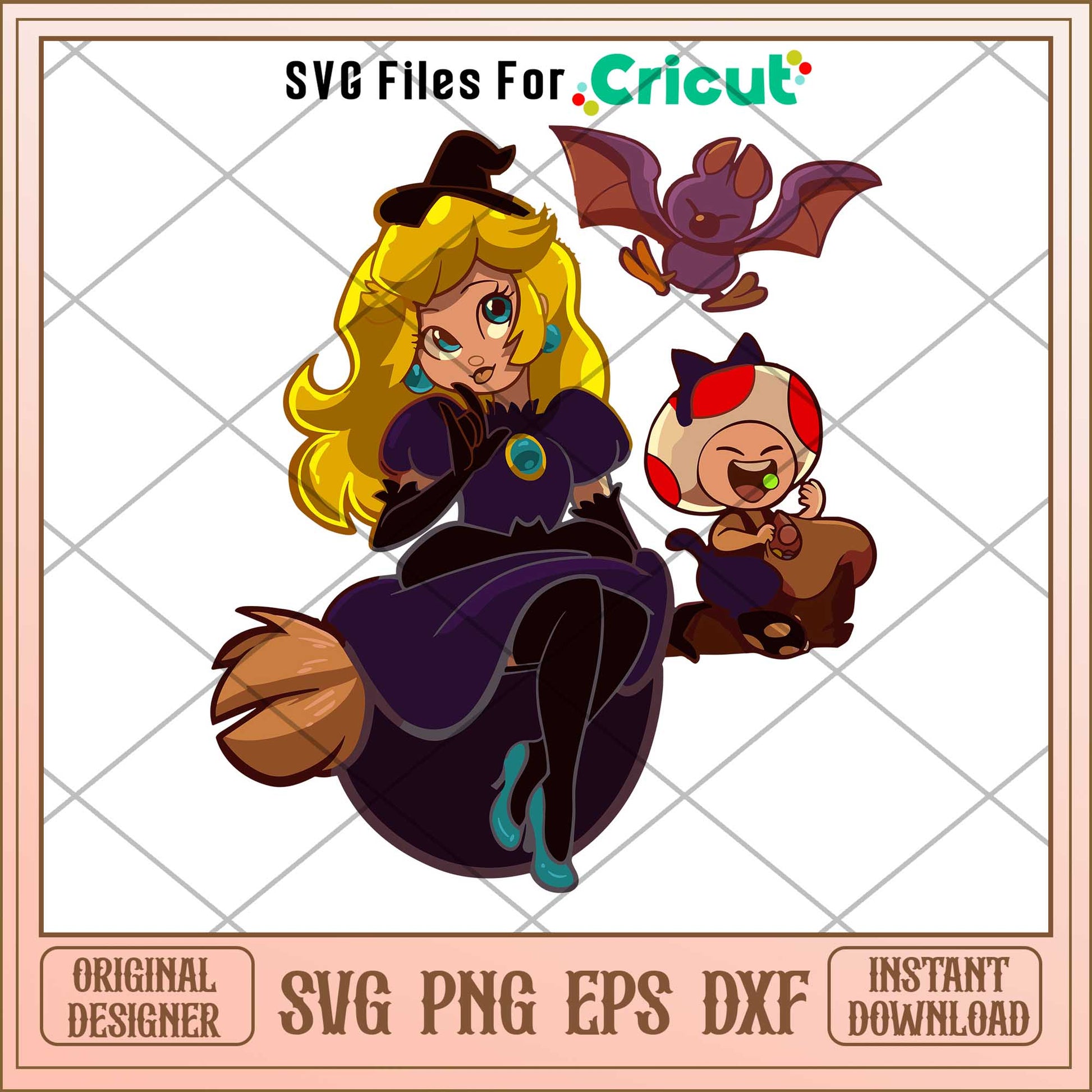 Halloween Peach princess svg, Disney princess name svg,   digital download 