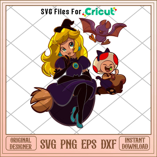 Halloween Peach princess svg, Disney princess name svg,   digital download 