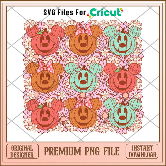 Halloween Pumpkin png, Disney characters png, Digital Download