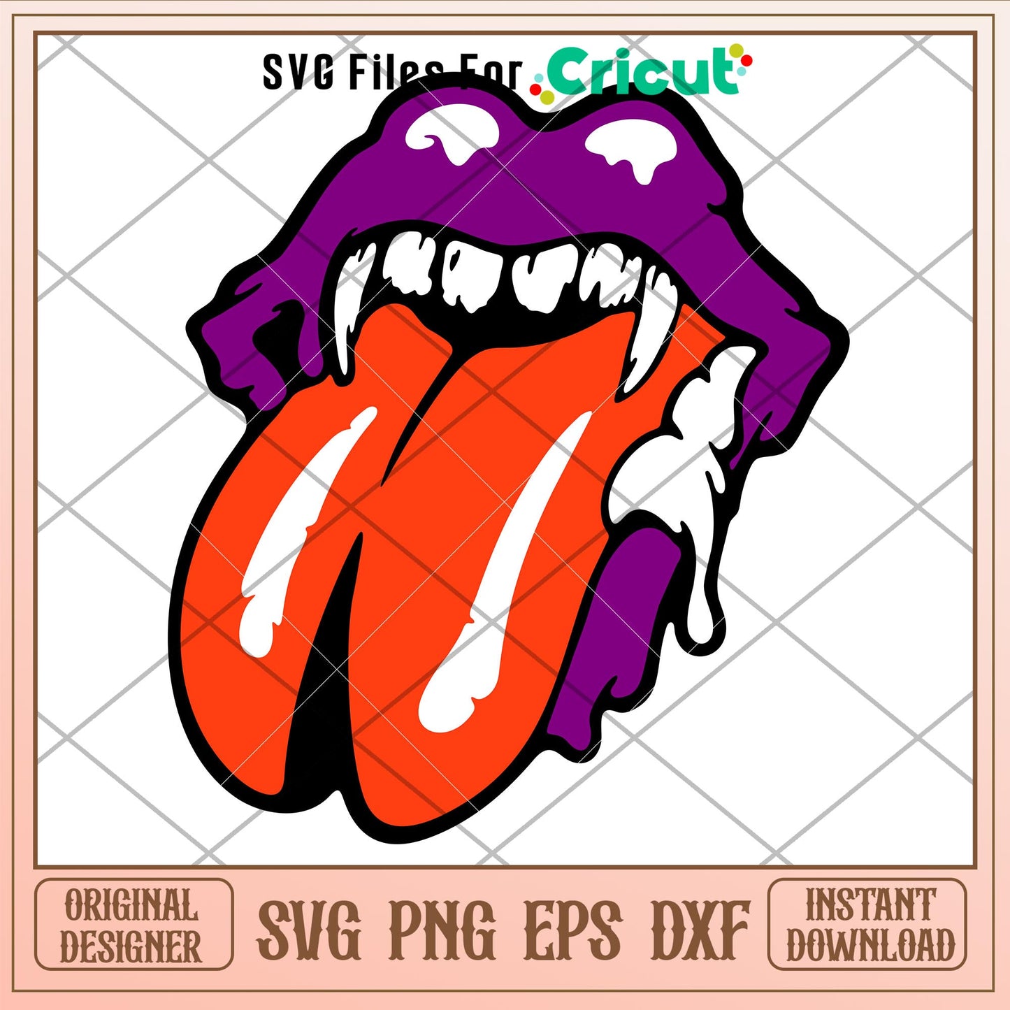 Halloween Rolling Stones Lips, Halloween Rolling Stones Lips Svg