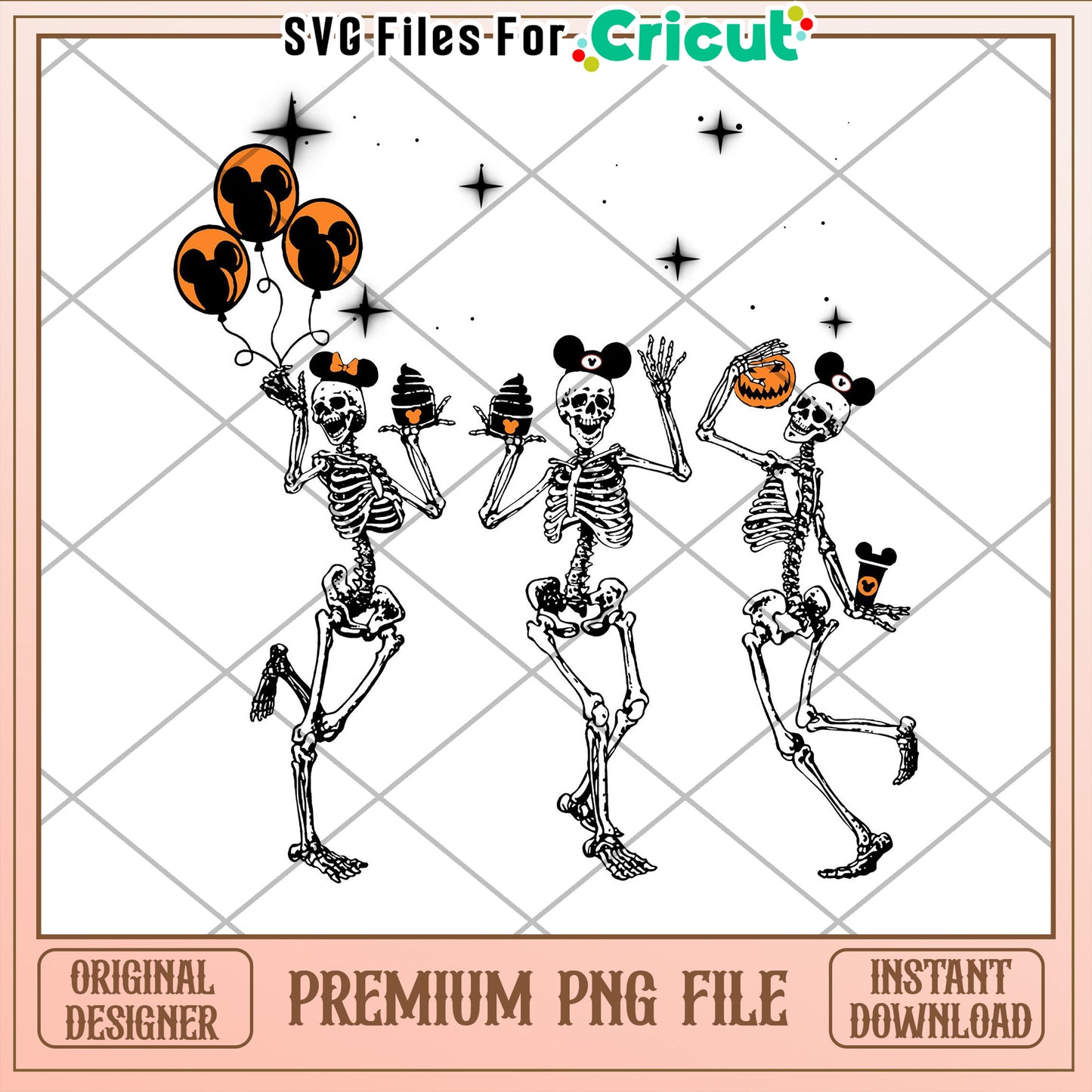 Halloween Skeletons Mickey PNG Download