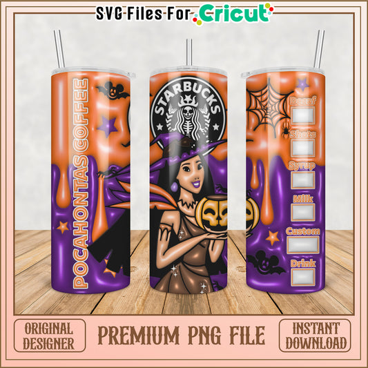 Halloween Starbucks Pocahontas PNG