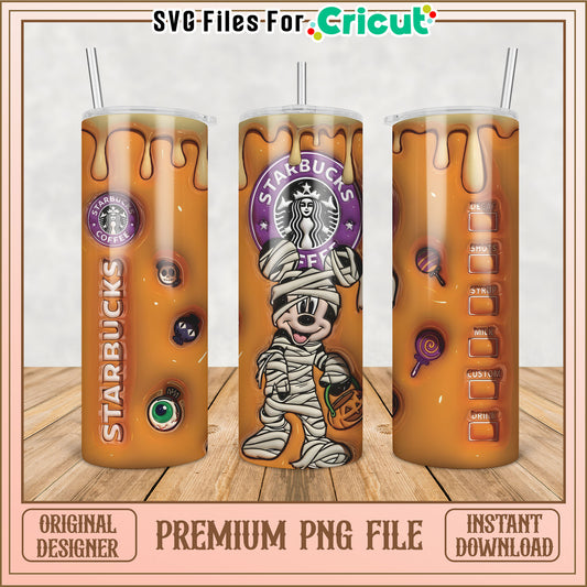 Halloween Starbucks Tumbler PNG