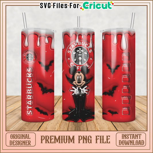 Halloween Starbucks Vampire Mickey PNG