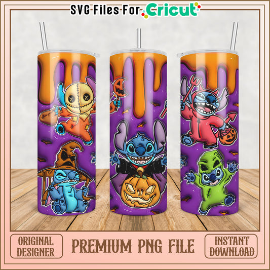 Halloween Stitch PNG Sublimation Designs