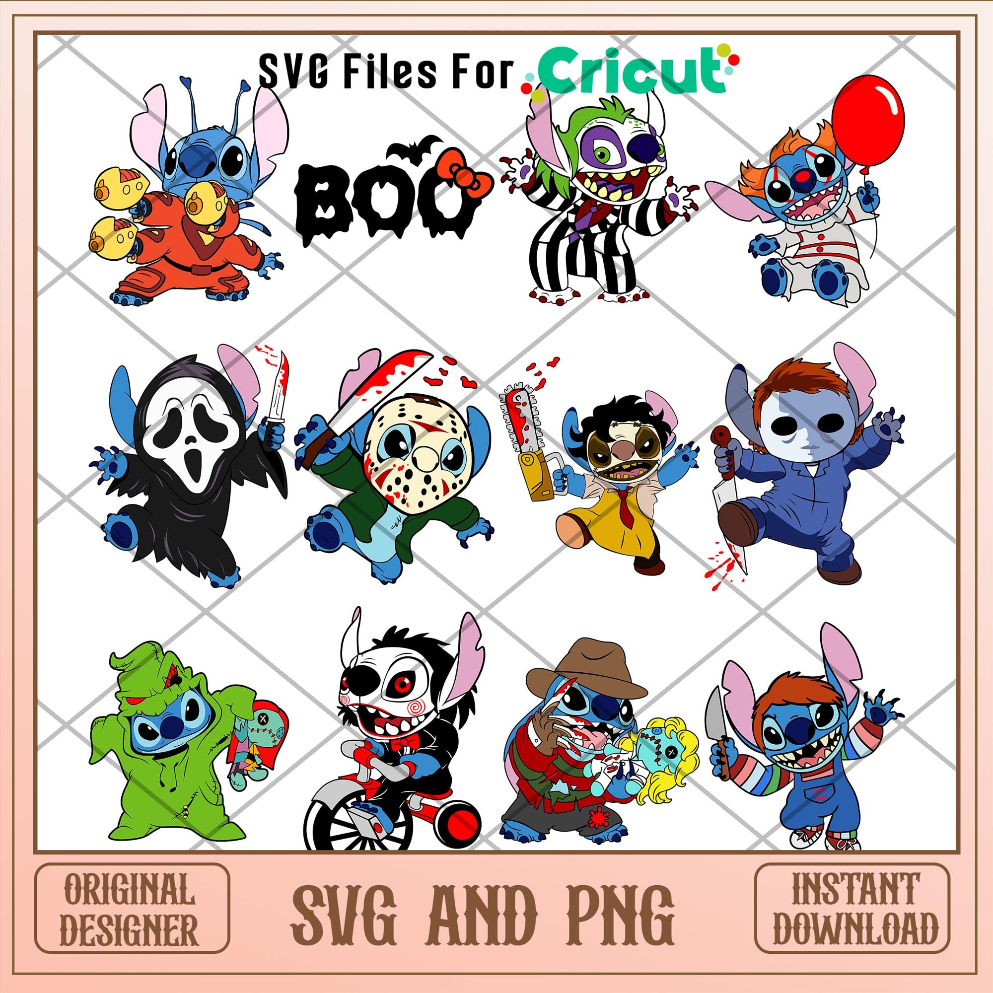 Halloween Stitch cosplay svg bundle – svg files for cricut