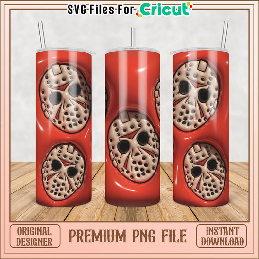 Halloween Themed Tumbler PNG Design for Cricut Instant Download