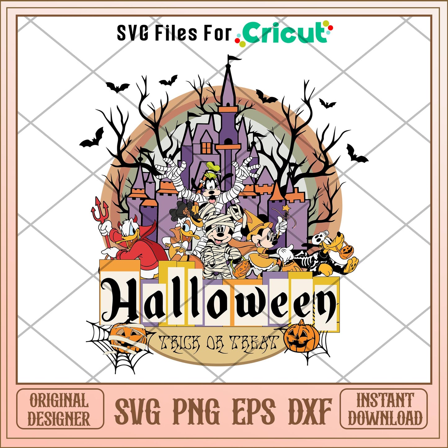 Halloween Trick or Treat svg, Disney characters svg, Digital Download