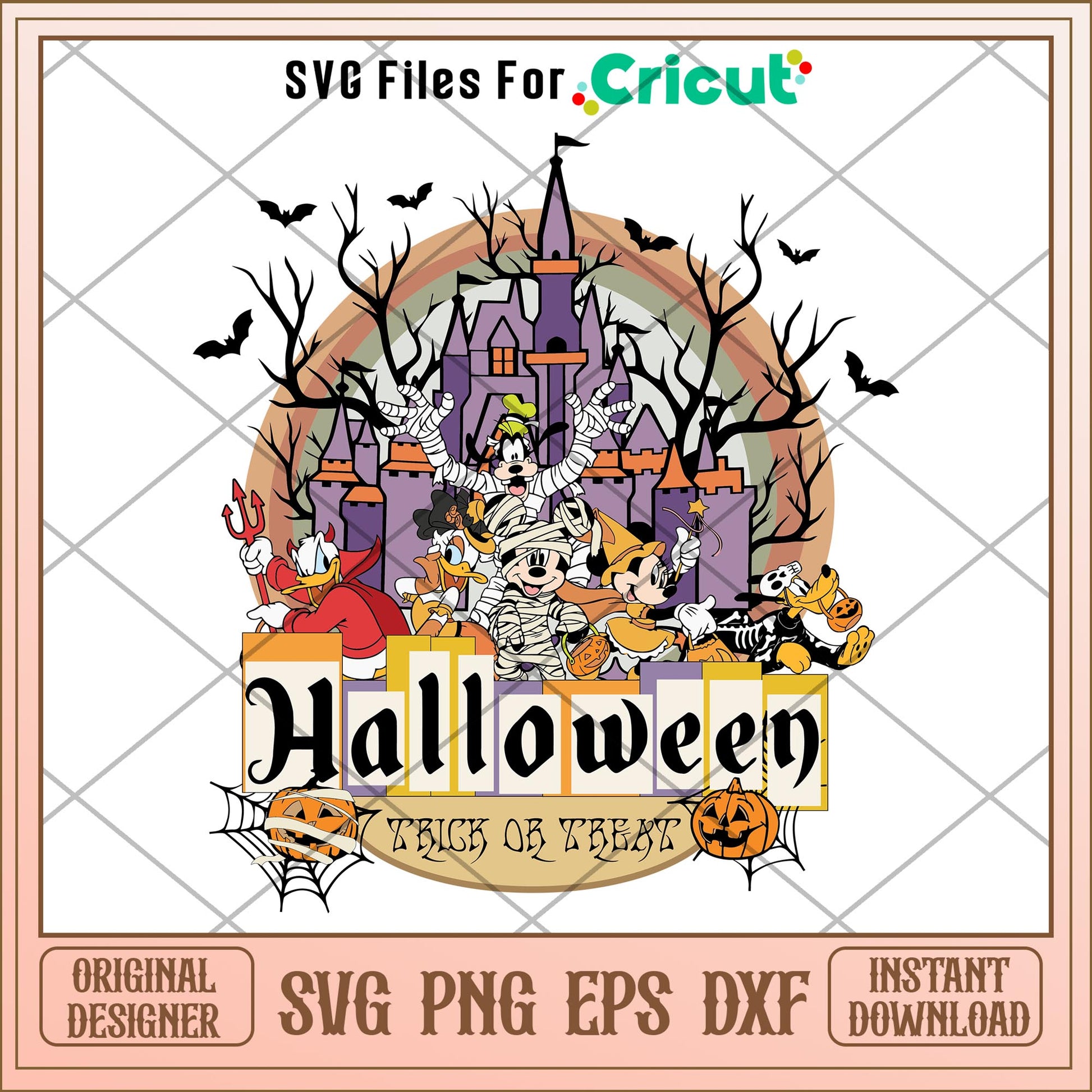 Halloween Trick or Treat svg, Disney characters svg, Digital Download