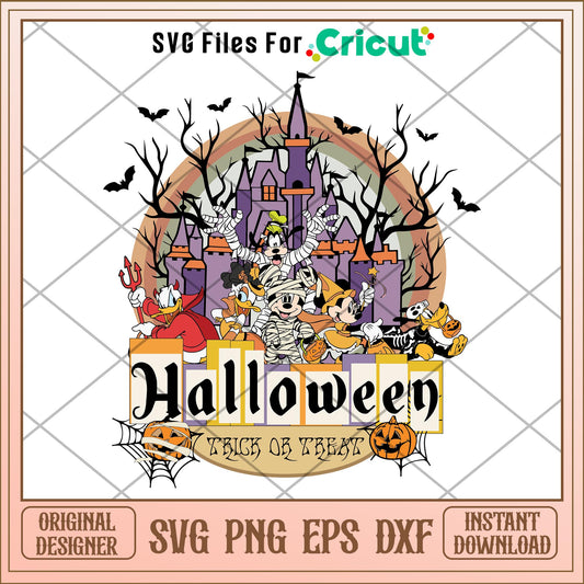 Halloween Trick or Treat svg, Disney characters svg, Digital Download