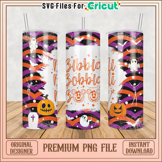Halloween Tumbler Design PNG for Cricut Crafting Projects