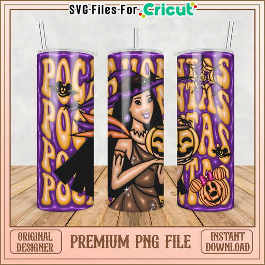 Halloween Tumbler Design Premium PNG File for Cricut Download