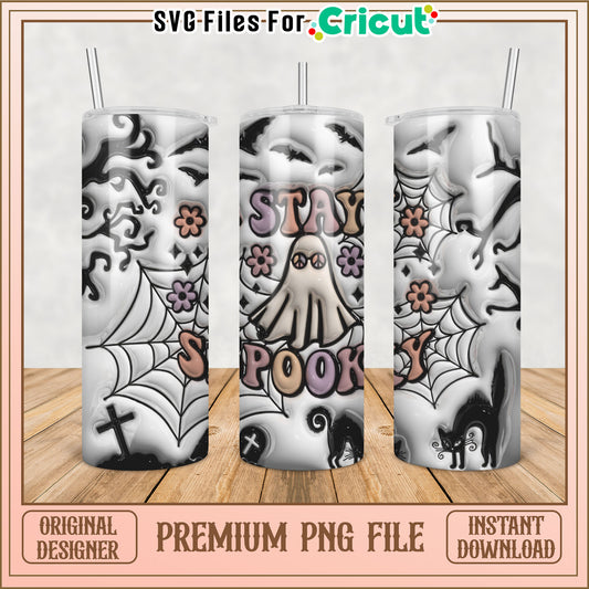 Halloween Tumbler PNG Design - Stay Spooky