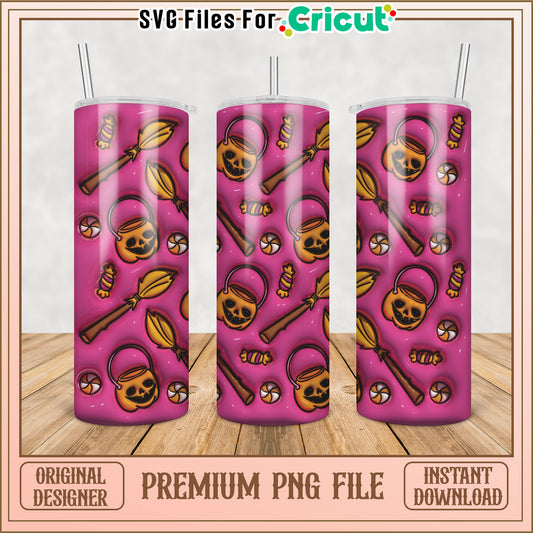 Halloween Tumbler PNG Sublimation