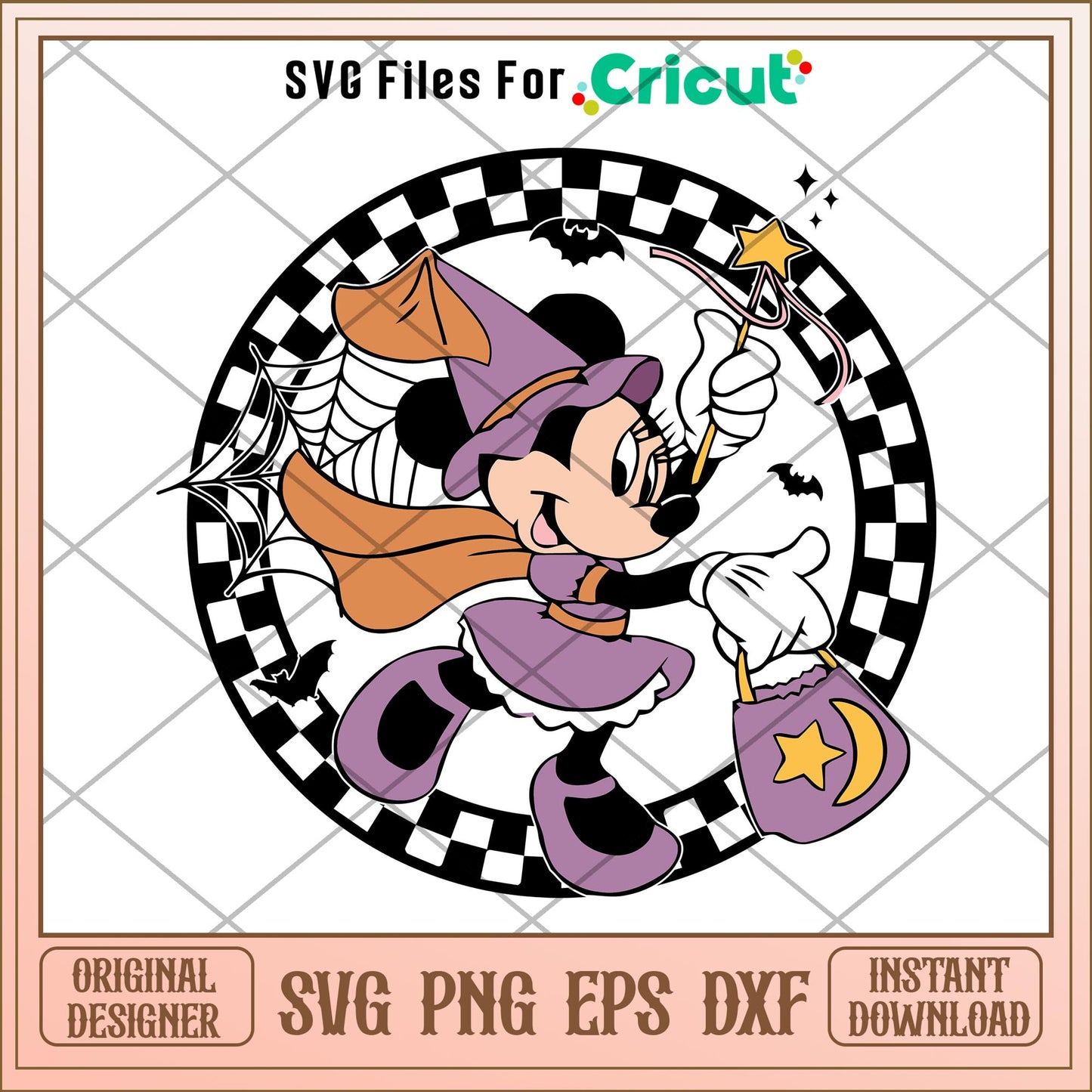Halloween Witch Minnie svg, Disney characters svg, Digital Download