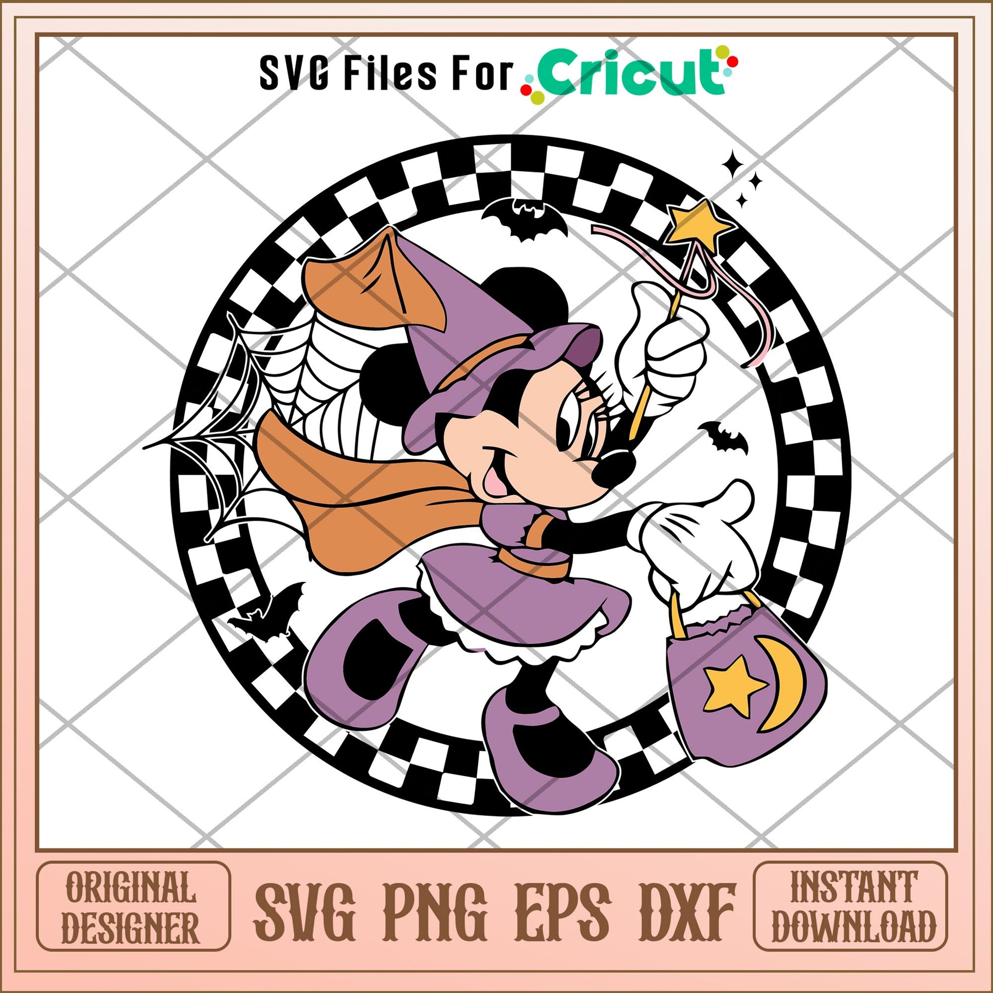 Halloween Witch Minnie svg, Disney characters svg, Digital Download