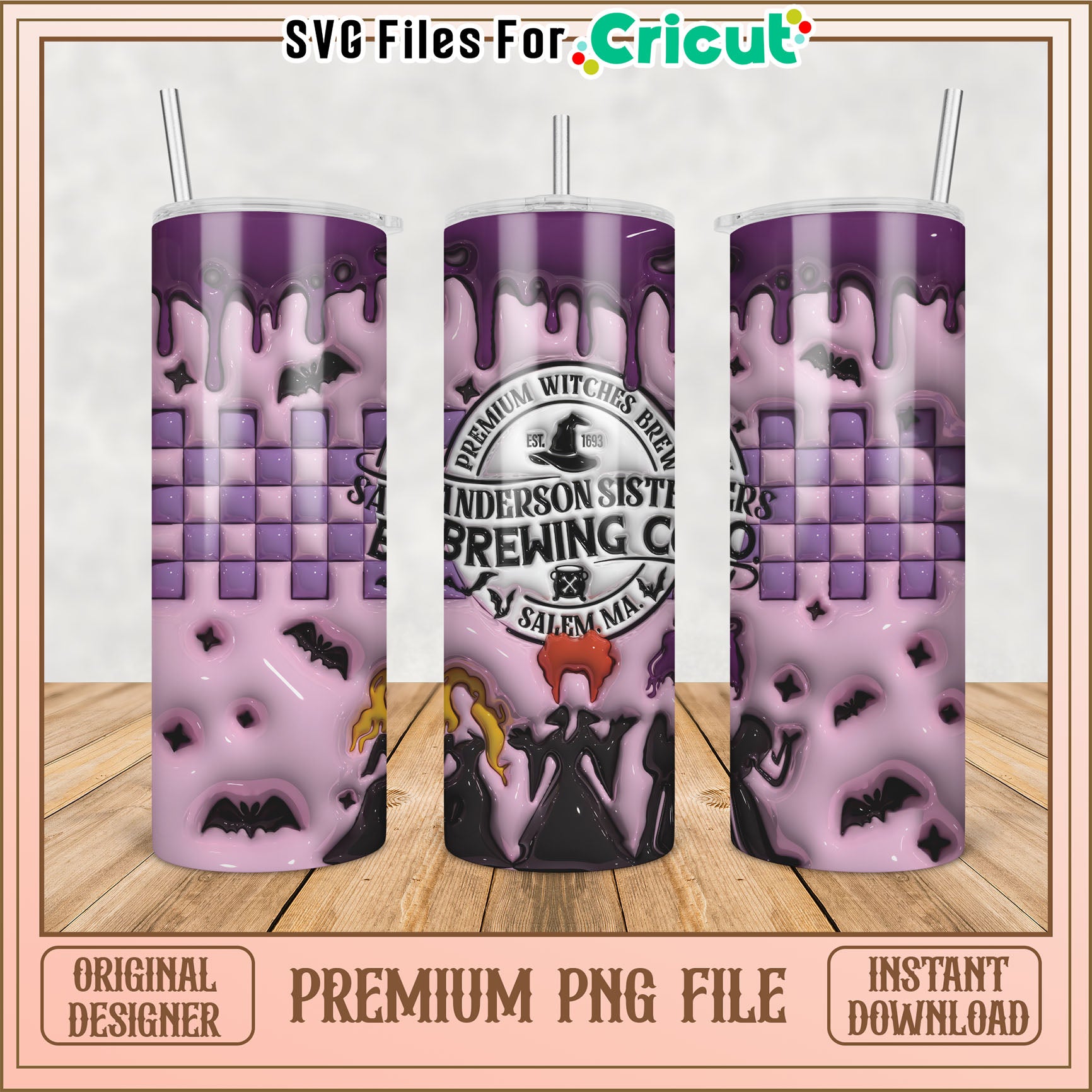 Halloween Witches Brew Tumbler PNG