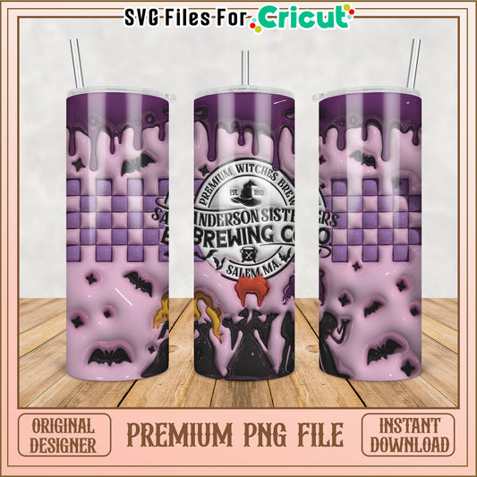 Halloween Witches Brew Tumbler PNG