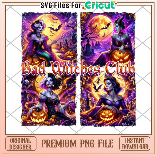 Halloween Witches PNG Sublimation Design