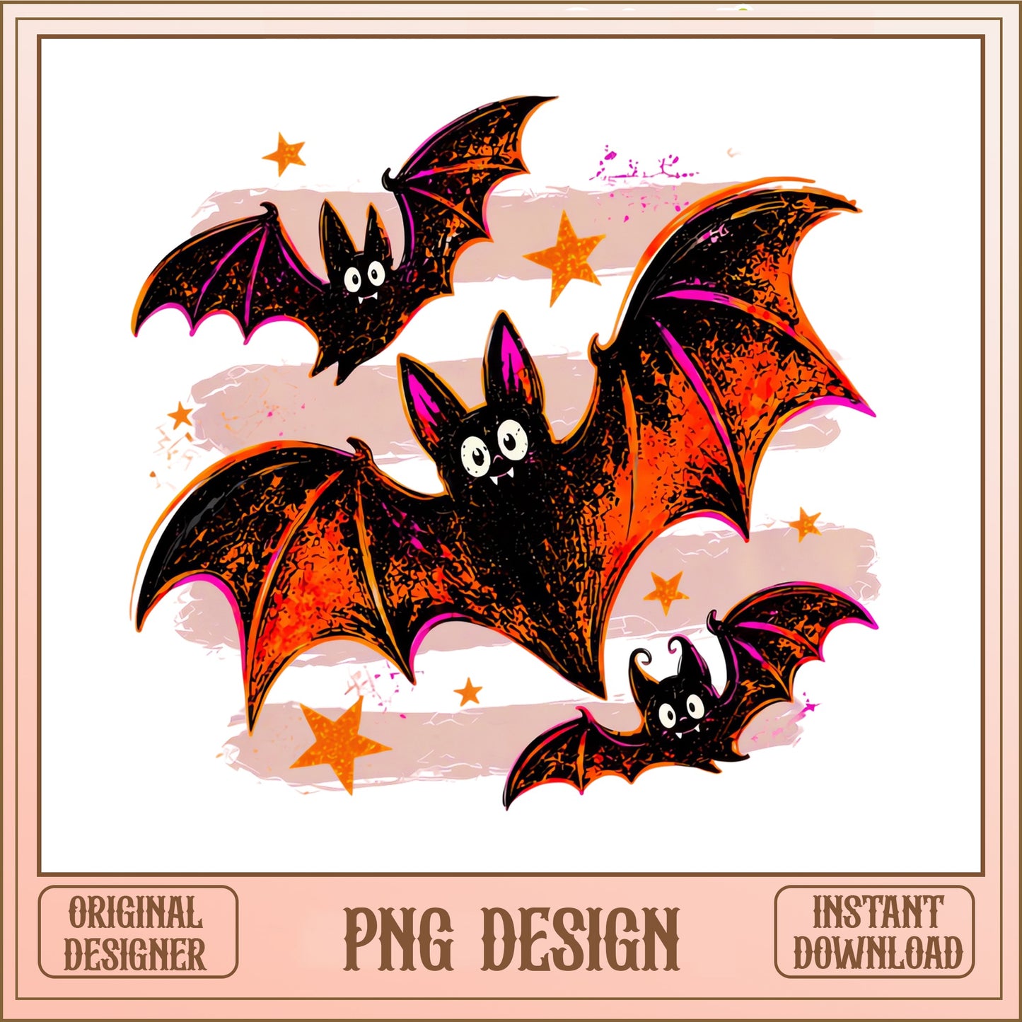 Halloween Bats PNG, Spooky Bat Clipart, Halloween PNG Design