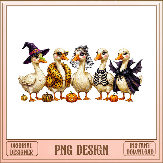 Halloween Duck PNG, Funny Duck Halloween Costume, Spooky PNG