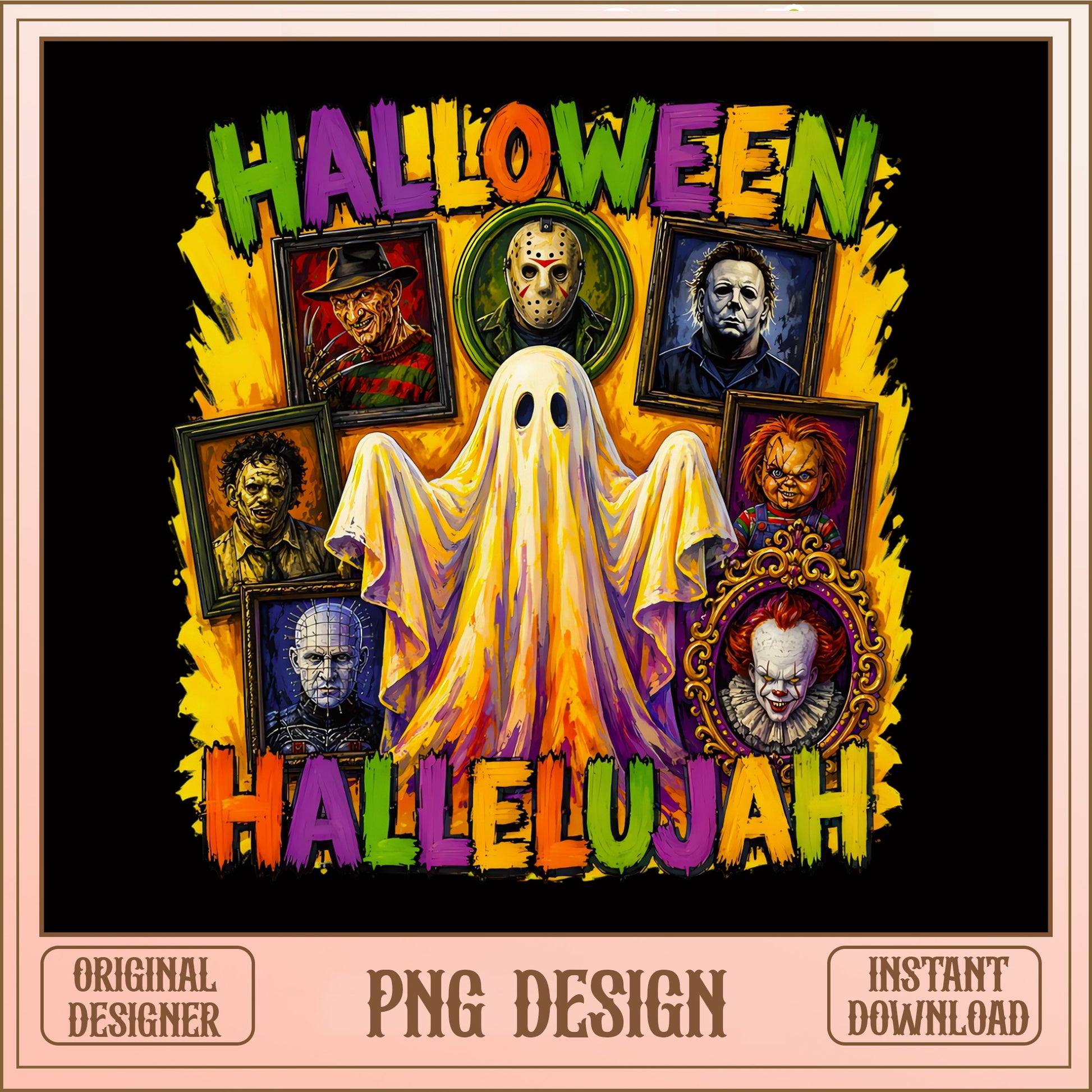 Halloween Hallelujah Horror Ghost PNG, Halloween PNG, Horror Movie PNG