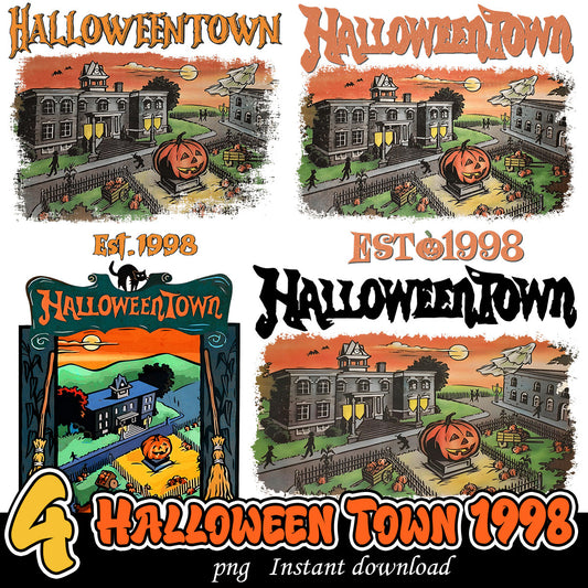 Halloween Town 1998 Bundle png, Retro Halloweentown bundle