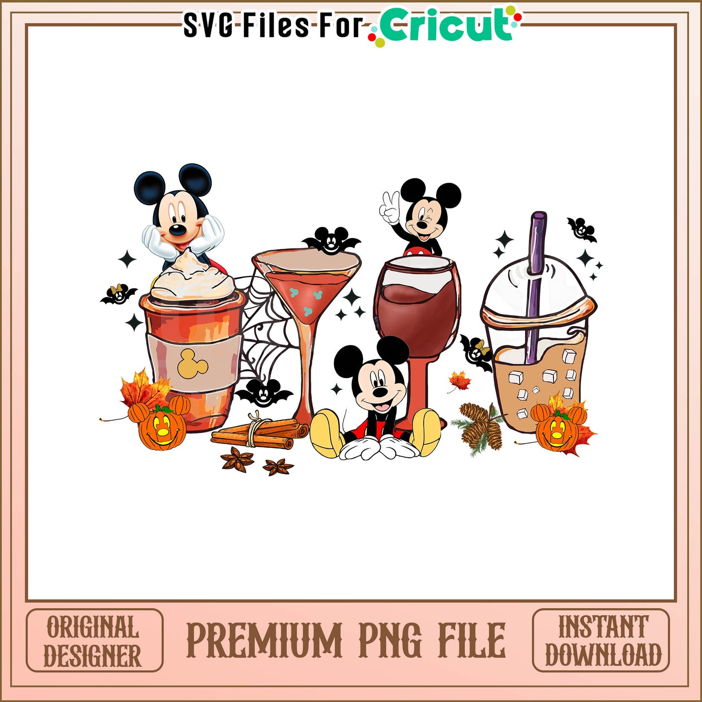 Halloween drink mickey mouse png, Mickey Mouse Coffee Drink Png, Mickey Halloween png