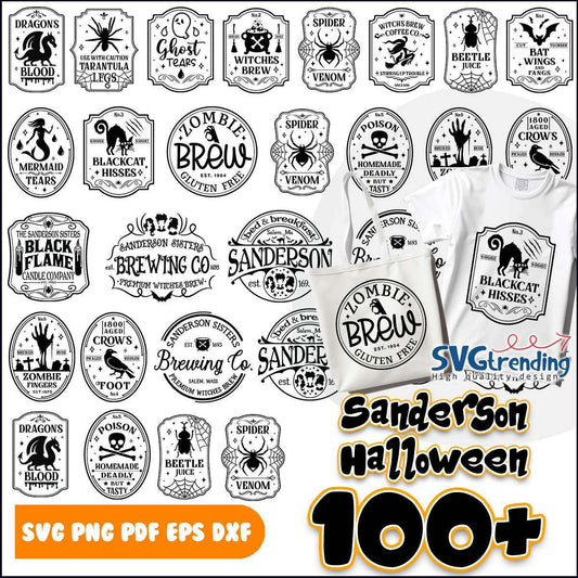 Halloween Sanderson sign bundle, Halloween brewing cobundle